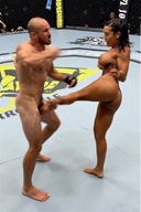 She crushed his testicles in a fight